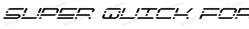 Super Quick Formula字体转换